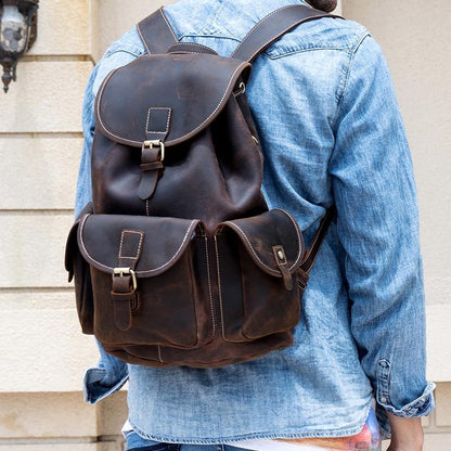 Steel Horse Leather The Asmund Leather Backpack - Stiles Supply Co.
