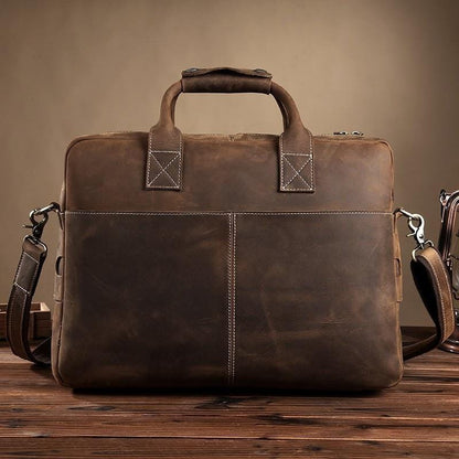 Steel Horse Leather The Welch Briefcase - Stiles Supply Co.
