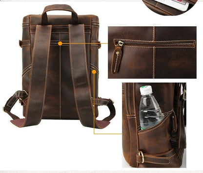 Steel Horse Leather The Raoul Backpack - Stiles Supply Co.