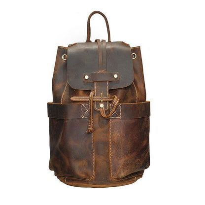 Steel Horse Leather The Olaf Rucksack - Stiles Supply Co.