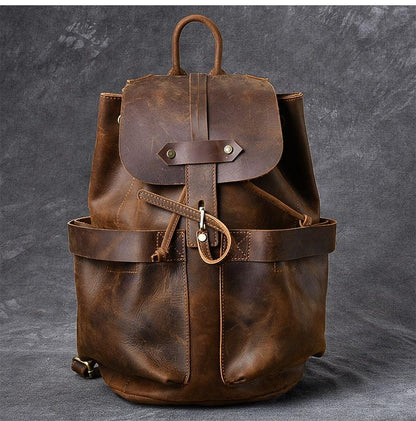 Steel Horse Leather The Olaf Rucksack - Stiles Supply Co.