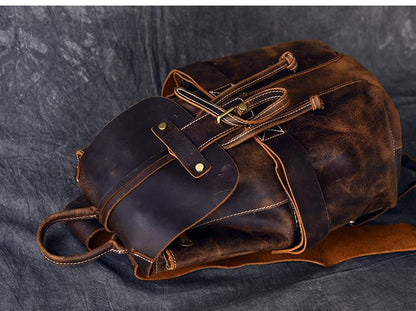 Steel Horse Leather The Olaf Rucksack - Stiles Supply Co.