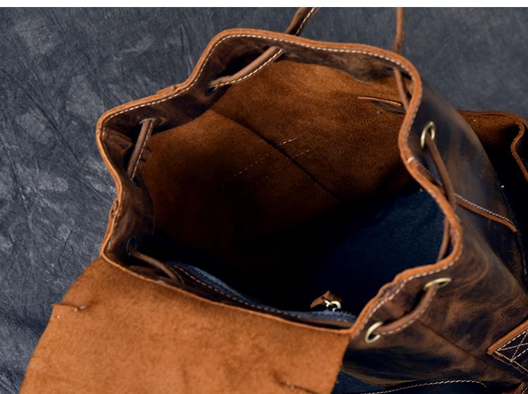 Steel Horse Leather The Olaf Rucksack - Stiles Supply Co.