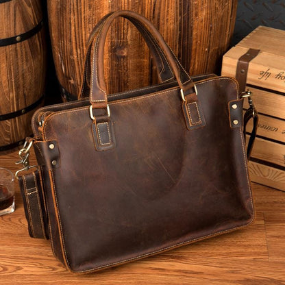 Steel Horse Leather The Viggo Briefcase - Stiles Supply Co.