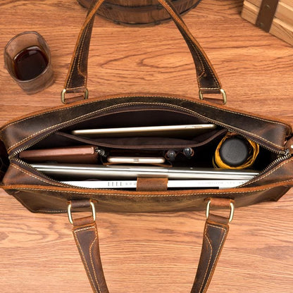 Steel Horse Leather The Viggo Briefcase - Stiles Supply Co.