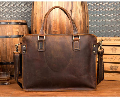 Steel Horse Leather The Viggo Briefcase - Stiles Supply Co.
