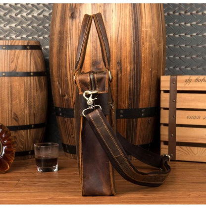 Steel Horse Leather The Viggo Briefcase - Stiles Supply Co.