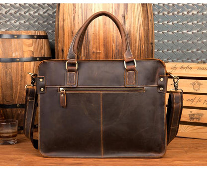 Steel Horse Leather The Viggo Briefcase - Stiles Supply Co.