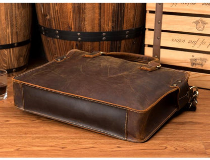 Steel Horse Leather The Viggo Briefcase - Stiles Supply Co.