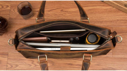 Steel Horse Leather The Viggo Briefcase - Stiles Supply Co.