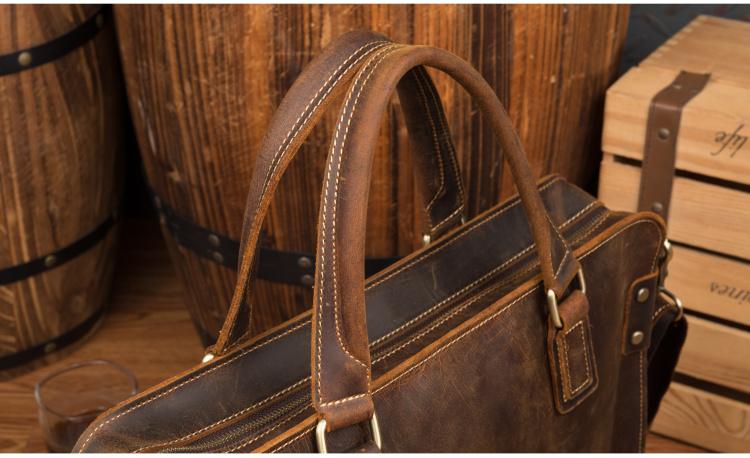 Steel Horse Leather The Viggo Briefcase - Stiles Supply Co.