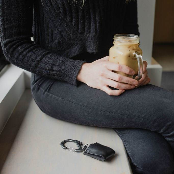 Gravel Double Gated Carabiner | Gray - Stiles Supply Co.