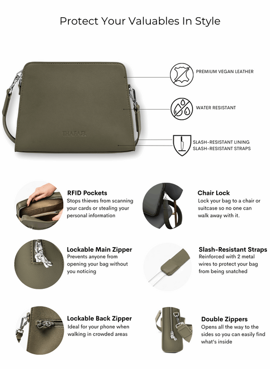 Thafael La Trotteuse Crossbody Travel Bag