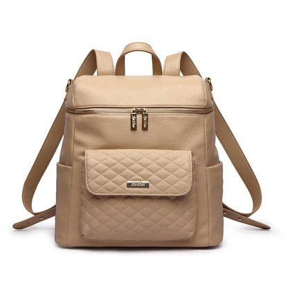 Luli Bebe Signature Diaper Bag Latte Brown