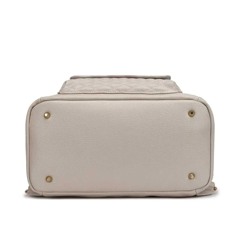Luli Bebe Signature Diaper Bag Pearl White