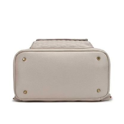 Luli Bebe Signature Diaper Bag Pearl White