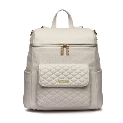Luli Bebe Signature Diaper Bag Pearl White