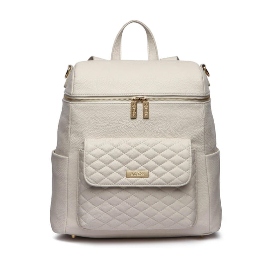 Luli Bebe Signature Diaper Bag Pearl White