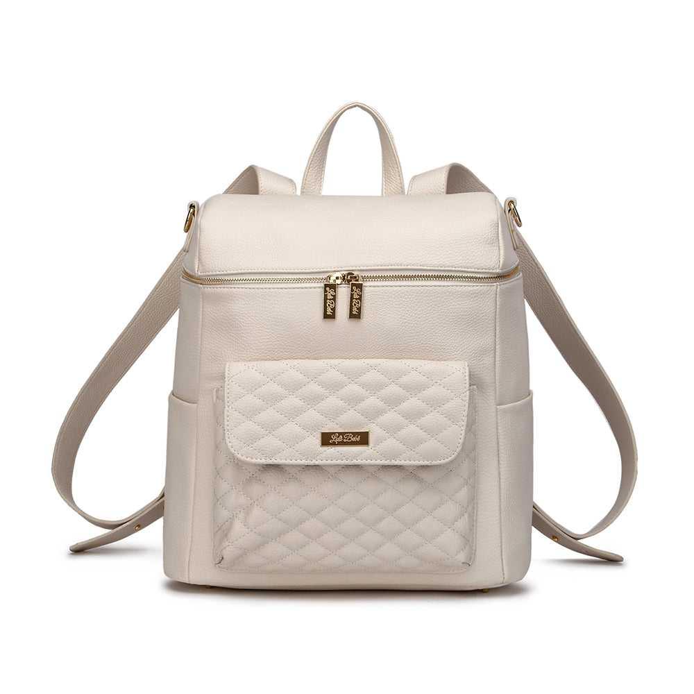 Luli Bebe Signature Diaper Bag Pearl White
