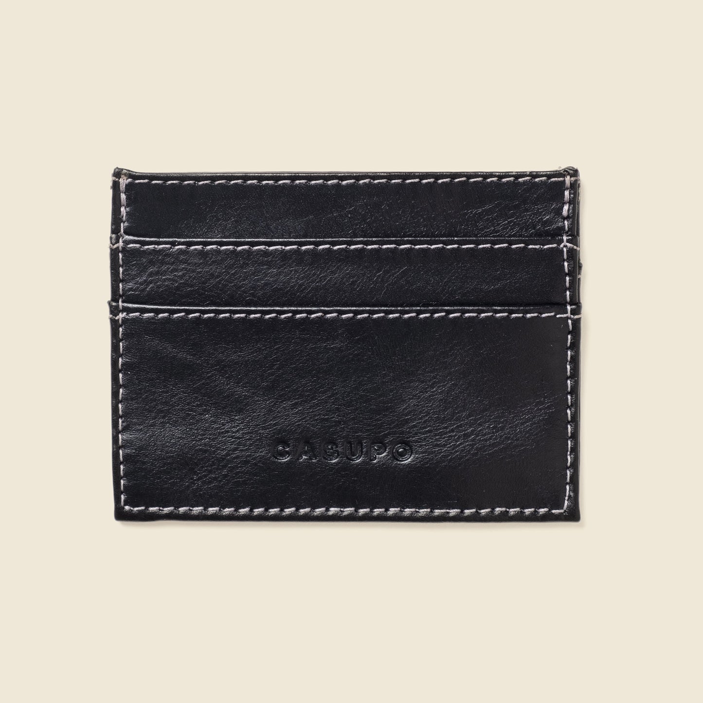 CASUPO Slim Card Holder Wallet with RFID Protection - Black