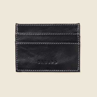 CASUPO Slim Card Holder Wallet with RFID Protection - Black