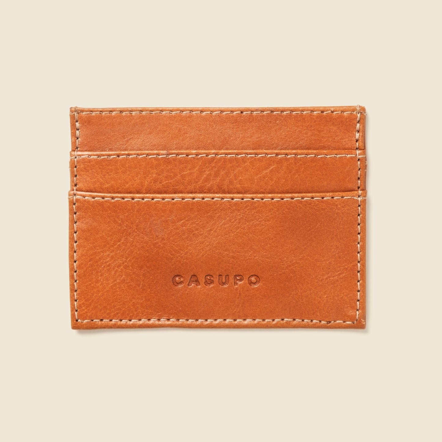 CASUPO Slim Card Holder Wallet with RFID Protection - Natural