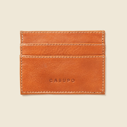 CASUPO Slim Card Holder Wallet with RFID Protection - Natural