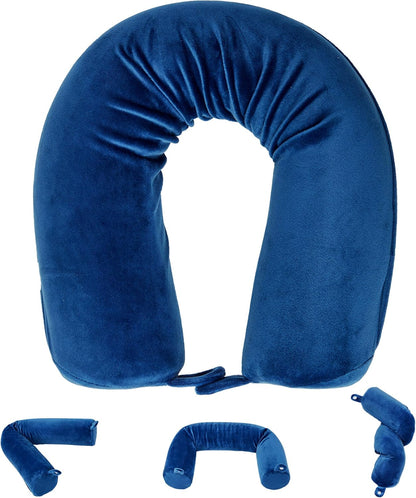 Snuggle Velvet Twist Memory Foam Travel Neck Pillow - Stiles Supply Co.