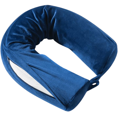 Snuggle Velvet Twist Memory Foam Travel Neck Pillow - Stiles Supply Co.