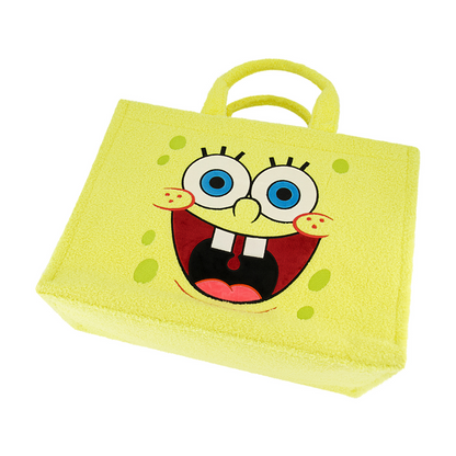 SpongeBob Yellow Travel Tote with Trolley Strap - Stiles Supply Co.
