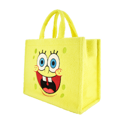 SpongeBob Yellow Travel Tote with Trolley Strap - Stiles Supply Co.