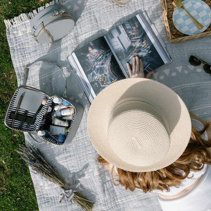 Hudson + Bleecker Jetsetter Train Case - Lagoon Blue