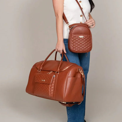 Luli Bebe Weekender Travel Bag | Caramel